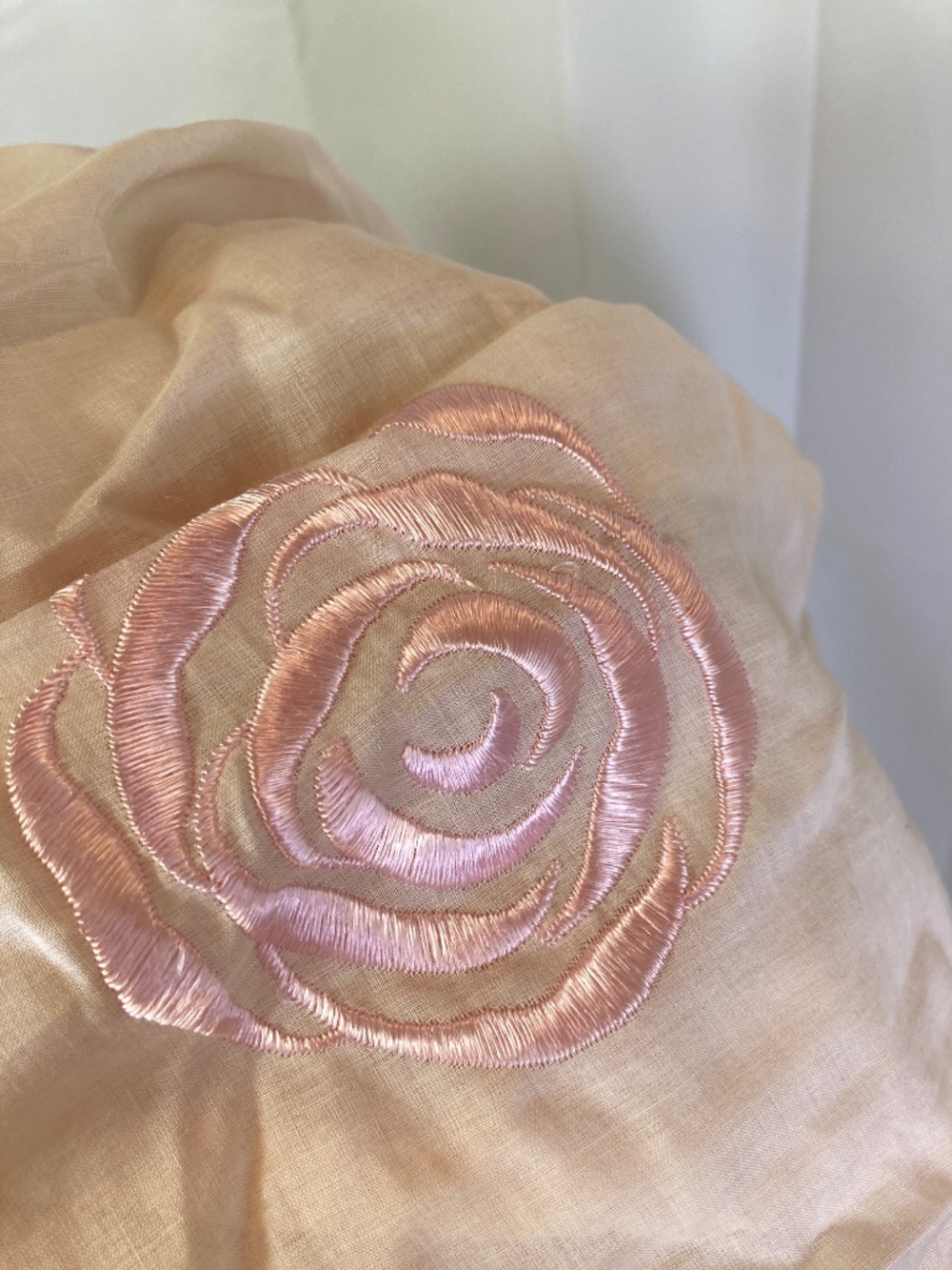 Banana Republic Skirt Sz 8 Pink Embroidered Floral Pleated Spring 2006 - Picture 6 of 15